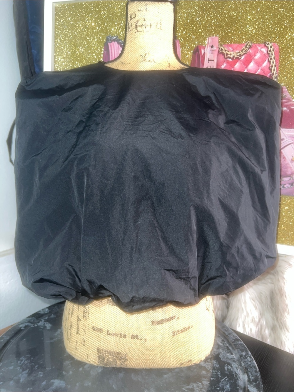 nocturne black puff siyah top - Picture 16 of 16